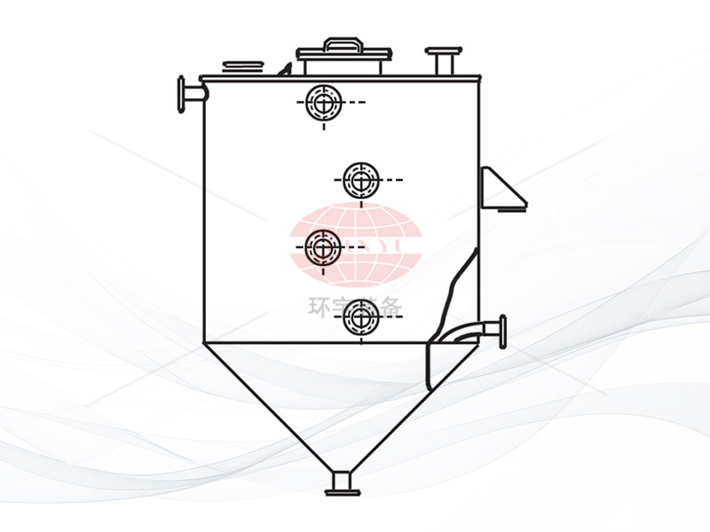 平蓋錐底貯罐